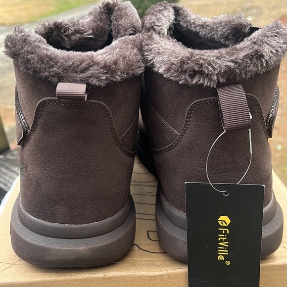 FitVille Men’s Winter Cozy Core V1 Wide Walking Sneakers Brown sz 11W New main image 9